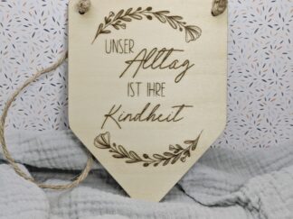 Kleines Schild mit Gravur