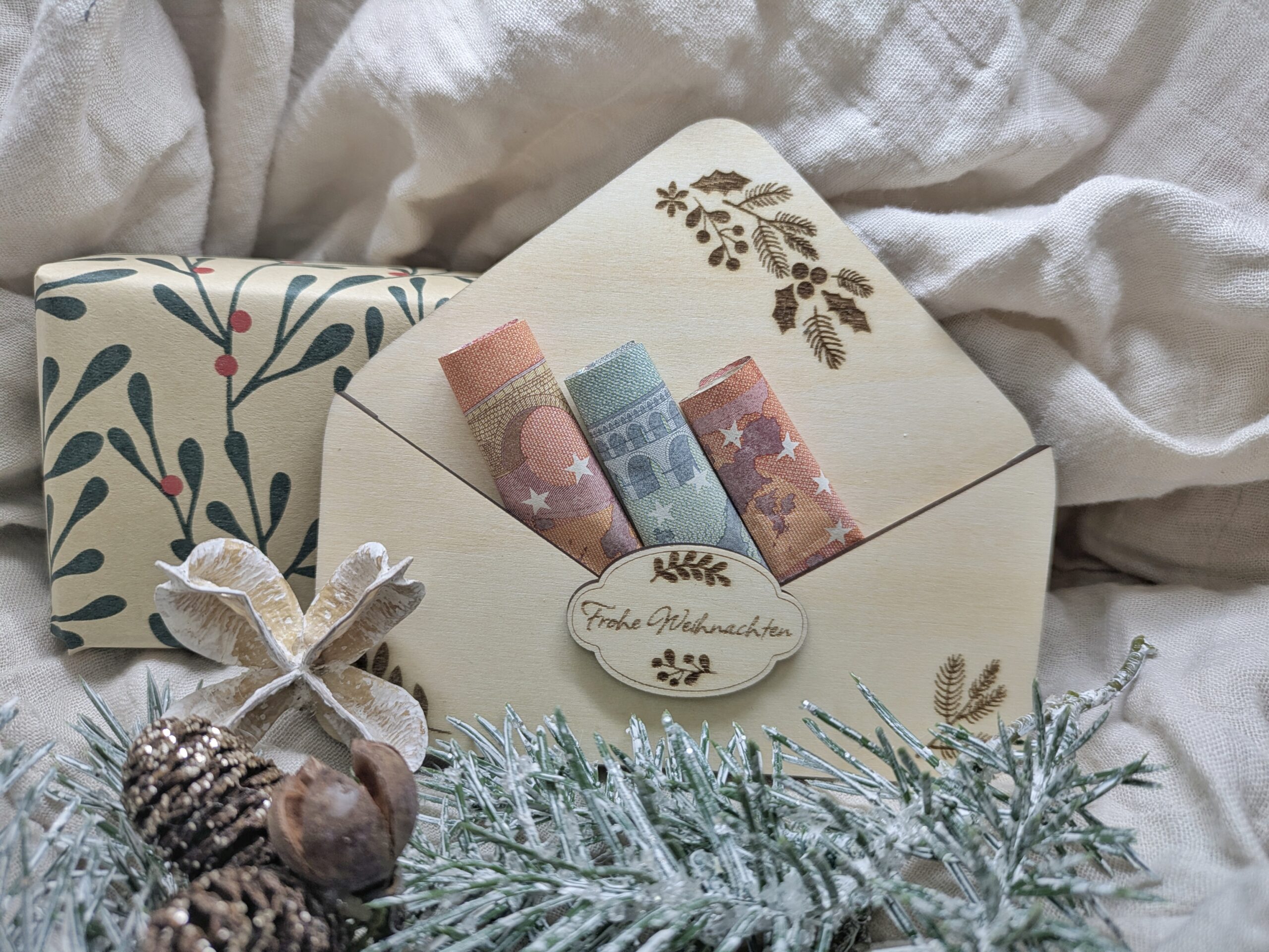 Geldgeschenk Briefumschlag "Frohe Weihnachten" – Bild 2
