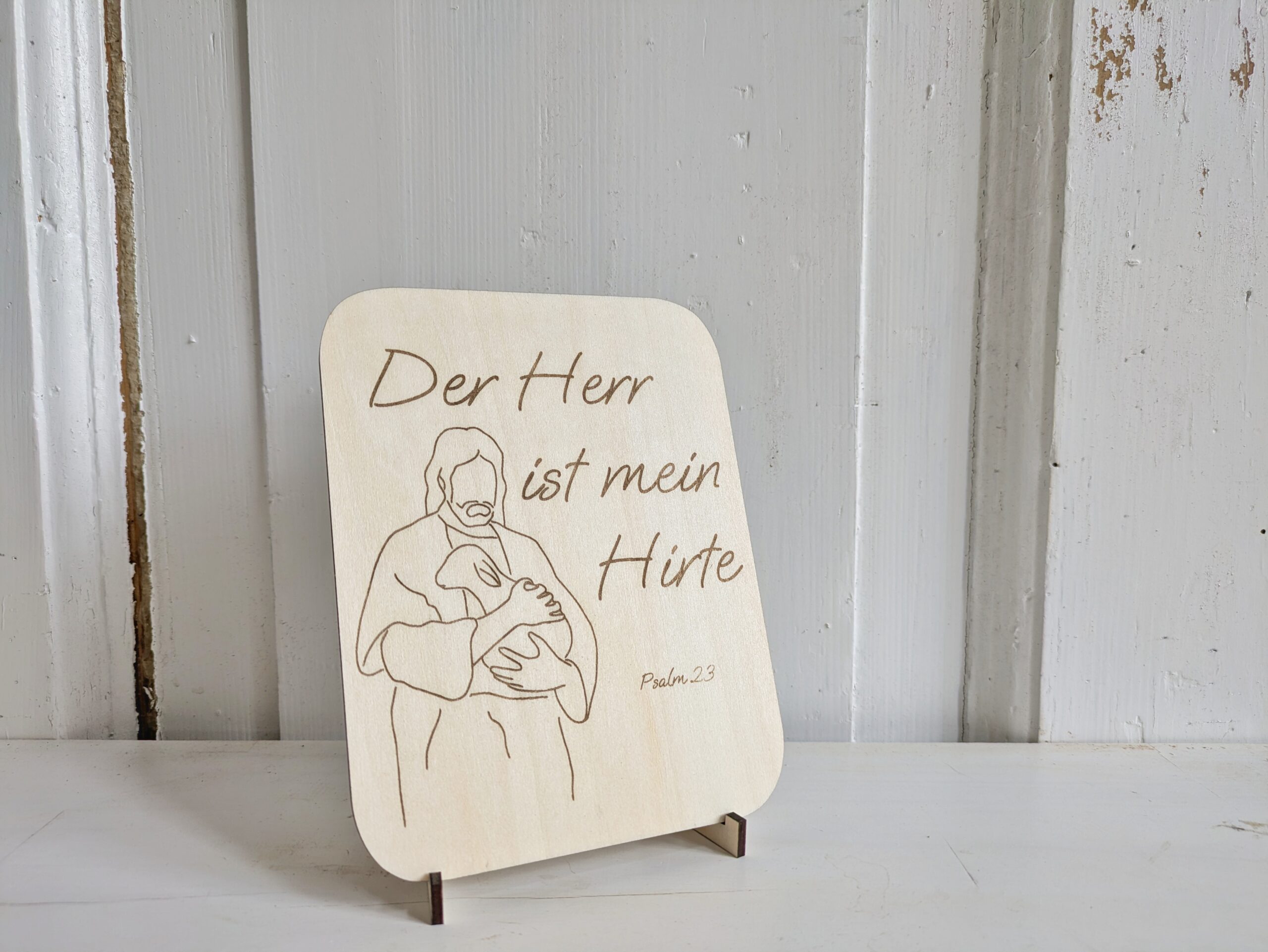 Schild "Der Herr ist mein Hirte"