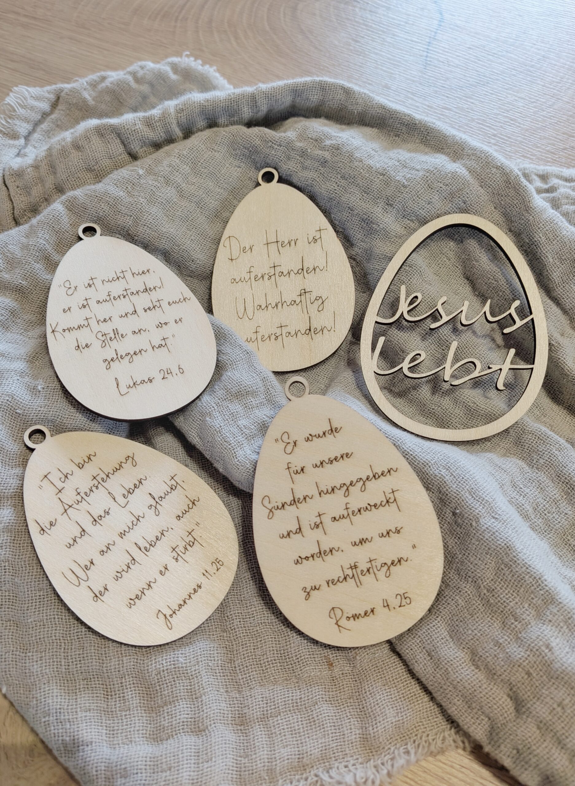 Ostereier mit Bibelversen (5er Set) – Bild 2
